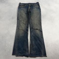 USA製 TRUE RELIGION 濃紺 インディゴ ヴィンテージ デニム USA TRUE RELIGION rainbow joey 濃紺 インディゴ - メルカリ