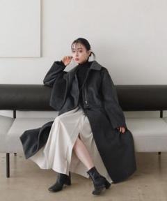 LIAN ステンカラーロングコート ブラック 2025年最新】Lian ロングコートの人気アイテム - メルカリ