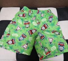 男の子用水着 100cm 緑色 星柄　トーマス
