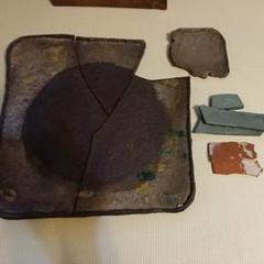あきやま様 日の丸文四方皿