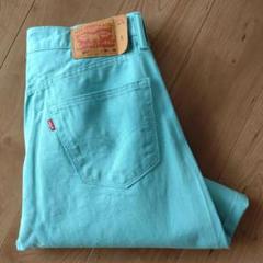 Levi's 501デニム/STRAIGHT/17年製古着/W35L30/裾直有