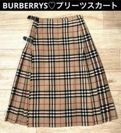 BURBERRYS バーバリー♡ベルト付き巻きプリーツスカート♡ノバ