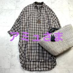 【新品未使用品・タグ付き】ミズイロインド　チェック柄　ロングワンピース 2025年最新】mizuiroind レディース ロングワンピースの人気