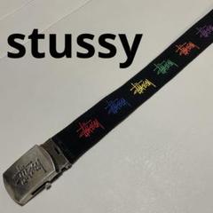 美品✨レア✨ stussy ステューシー ガチャベルト レインボー ロゴ y2k