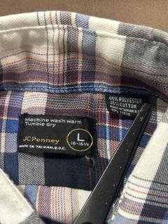 最終値 70s JCPenney vintage チェック 長袖 シャツ