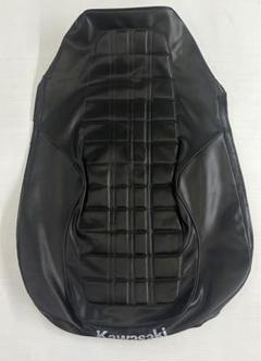 ICHIカワサキZ400FX E4黒艶ゲルザブ加工カスタムシート Z400FX初期型パターン黒艶ダブルアンコ抜きシートゲルザブ加工E3