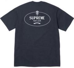 Supreme Crest Tee Navy Tシャツ　ネイビー　Lサイズ