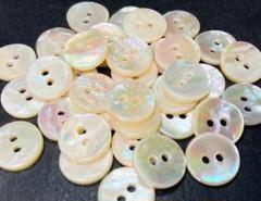＊グリーンリップ貝ボタン 13mm 30個セット＊