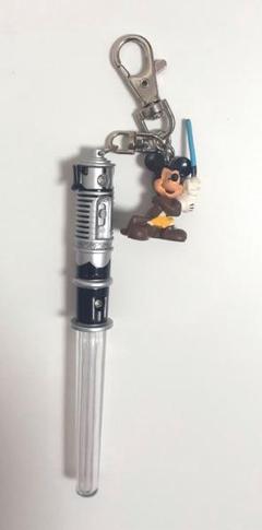 ミッキーマウス ライトセーバー型 キーホルダー