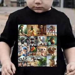 イタリアンブレインロット Tシャツ 半袖 ブラック 130 140