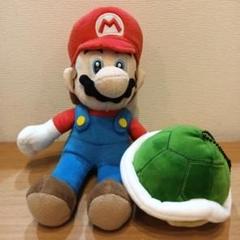 Sサイズマリオ ぬいぐるみ ノコノコの甲羅付きカメのコウラ甲羅付き