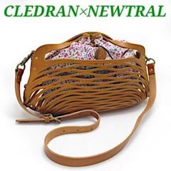 美品 クレドラン CLEDRAN かごバッグ レザー キャメル 水玉 ドット柄 美品 クレドラン CLEDRAN かごバッグ レザー キャメル 水玉