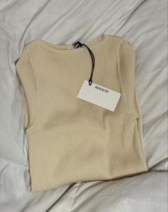 Auralee Ron Herman 22Aw Giza Boat Neck Pullover Crew Knit