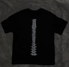 脊髄　背骨　Tシャツ　ブラックのサムネイル
