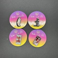 hide ピンズ　6点セット hide CDジャケット＆ロゴコレクション ピンズカプセル