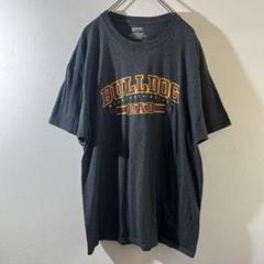 T-36ブルドッグダッド プリント Tシャツ チャコールグレー XLサイズ