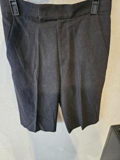 スピックアンドスパン　ストレートハーフパンツ　ブラック　38