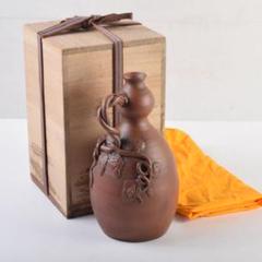 古備前 献上 徳利 江戸中期作 桂又三郎 識箱(K-A387)