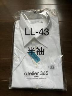 atelier 365 半袖シャツ カッターシャツ　半袖　白　LL-43