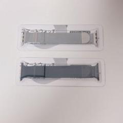 Apple Watch バンド 38/40/41mm シルバー ブラック 2本