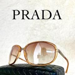 良品　PRADA　サングラス　SPR26　ブラウンレンズ　ブルーブラウンフレーム ダークブラウンレンズ プラダ シンボル サングラス | PRADA
