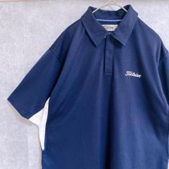 Titleist ネイビー 半袖ポロシャツ タイトリスト M