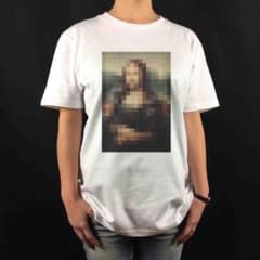 新品 レオナルド ダヴィンチ モナリザ 額縁 ドロステ効果 パロディ ロンT 新品 レオナルドダヴィンチ モナリザ 額縁 入れ子 ドロステ効果