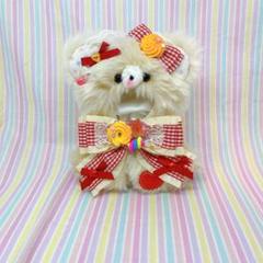 着ぐるみ ぬい服 おすわり くま 10〜12cm サイズ レッド - メルカリ