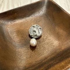 WILL×RUKUS パール付きブローチ シルバー WILL×RUKUS パール付きブローチ シルバー