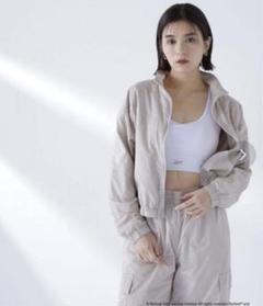 Reebok×ナチュラルビューティーベーシック ナイロンワッシャーブルゾン
