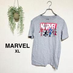 USA直輸入【マーベル】Tシャツ ロゴ入り グレー 半袖のサムネイル