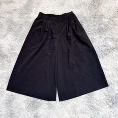 Good Life With レディース ガウチョパンツ M 黒 ブラック 無地