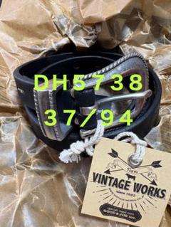 37】 Vintage Works DH5738 芯通し黒色 ベルト - メルカリ