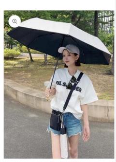 完全遮光日傘ネイビー しいちゃん 成瀬愛里さん 完全遮光 晴雨兼用 日傘 しいちゃん 成瀬愛里さん ネイビー