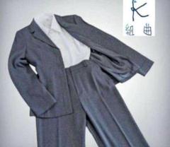 【KUMIKYOKU】組曲　セットアップ　パンツスーツ　ビジネス　グレー系　2