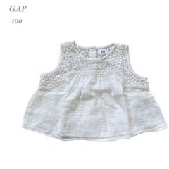 【GAP】 ギャップ ノースリーブ レース トップス 重ね着 100 綿100%