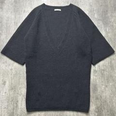【特別送料無料！】 美品】Chloe 半袖 ビンテージ カシミヤ Vネック セーター ニット トップス