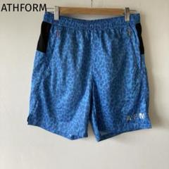 アスフォーム　ハーフパンツ　レオパード柄　ブルー　カラフル派手　メンズ　スポーツ