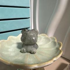✨ラブラドライト✨カクカクくまちゃん✨シラーあり✨