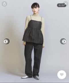 BEAUT&YOUTH ジャカード ギャザー キャミソール BEAUTY&YOUTH UNITED ARROWS（ビューティーアンドユース