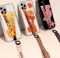 スマホケース ハンドストラップ フィンガーストラップ 落下防止 ディズニー