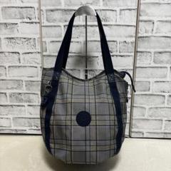 kipling キプリング 公式 トートバッグ BALLOON(Blue Grey Plaid