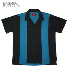 50-60's ボウリングシャツ バイカラー ビンテージ