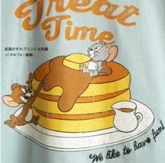 Tシャツトムとジェリー Lサイズ水色パンケーキ