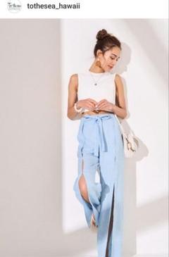 【新品】To the sea ワッフルスリットパンツ 新品】To the sea ワッフルスリットパンツ - メルカリ