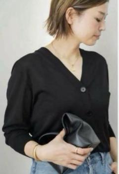 Deuxieme Classe購入semi sheer Vネックカーディガン