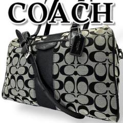 COACH コーチ ショルダーバッグ 2way キャンバス クロスボディ 黒