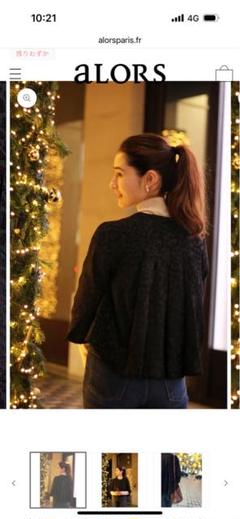 極美品✨alors ヴェストアマーリ ブラック　レオパード　Mサイズ　aya 極美品✨alors ヴェストアマーリ ブラックレオパードMサイズaya