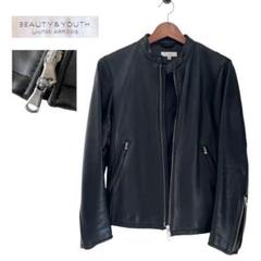 超美品》 ユナイテッドアローズ ライダースジャケット シングル