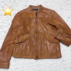 【羊革✨】マカフィー ラムレザージャケット シングル ブラック サイズ38 ラムレザーライダースジャケット｜トゥモローランド 公式通販